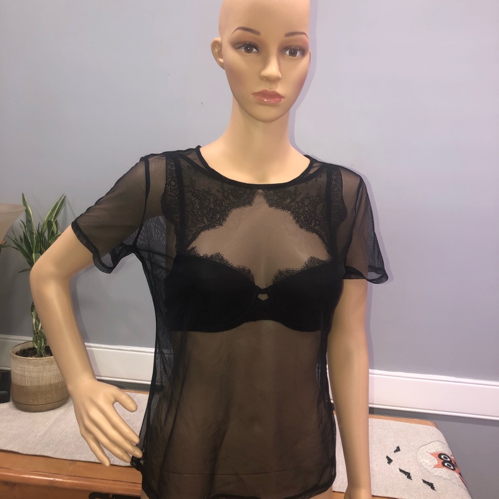 Victoria's Secret Sheer Mesh Top Size XS/S